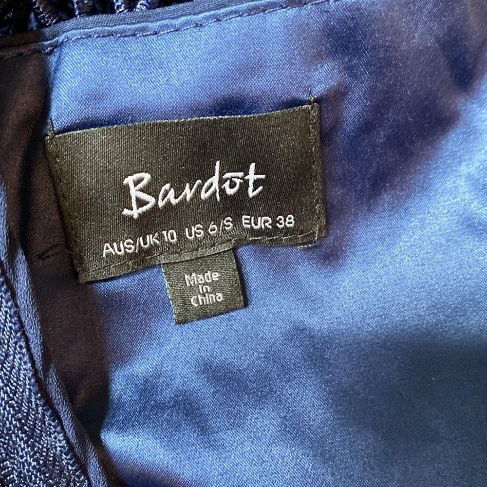 Bardot FIONA MESH DRESS French Navy 6 - Picture 10 of 12